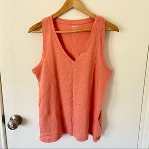 Madewell whisper cotton v-neck tank